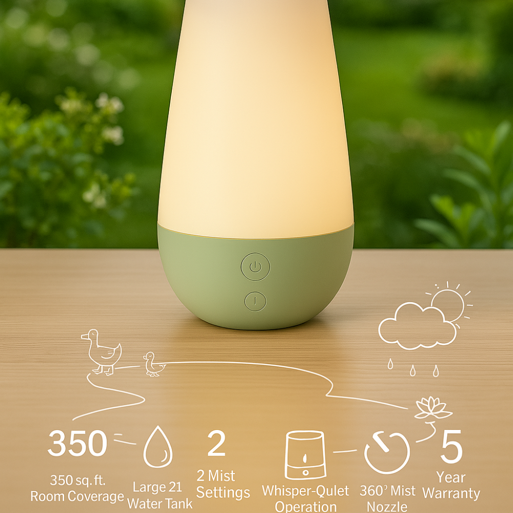 Baby Humidifier 3 In 1 With Night Light And Diffuser