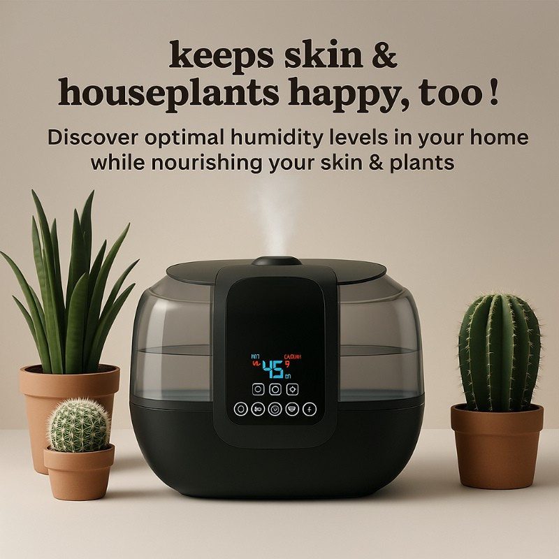 2 Gallon Tabletop Dual Mist Electronic Humidifier