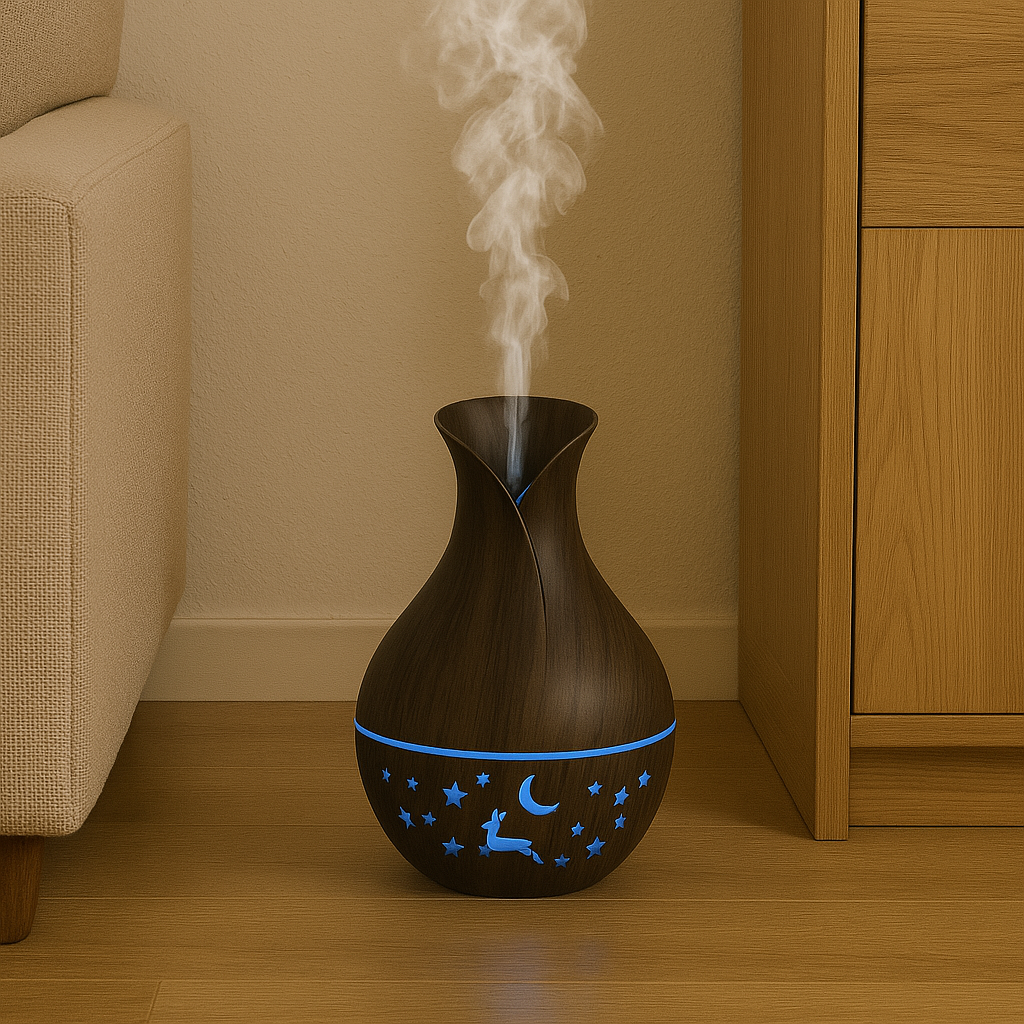 Aromatherapy Diffuser Humidifier With 200ml LED Mist Maker