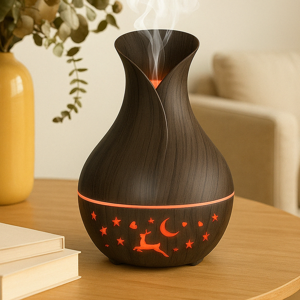 Aromatherapy Diffuser Humidifier With 200ml LED Mist Maker