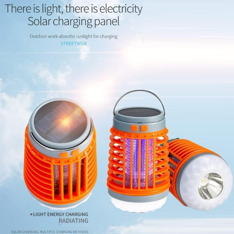 Solar Anti Mosquito Light Outdoor Zapper USB Rechargeable
