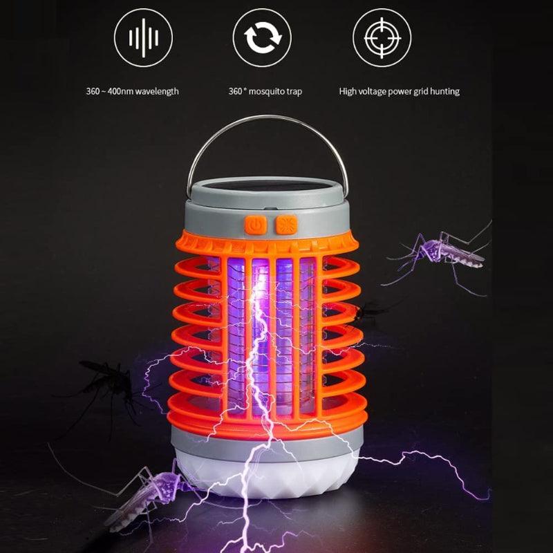 Solar Anti Mosquito Light Outdoor Zapper USB Rechargeable