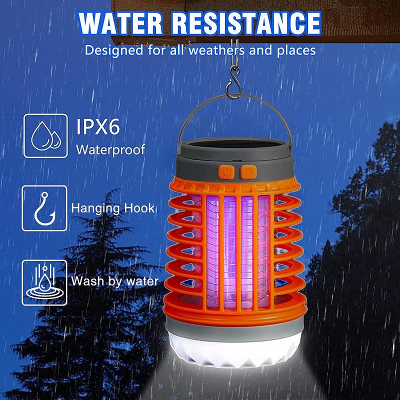 Solar Anti Mosquito Light Outdoor Zapper USB Rechargeable