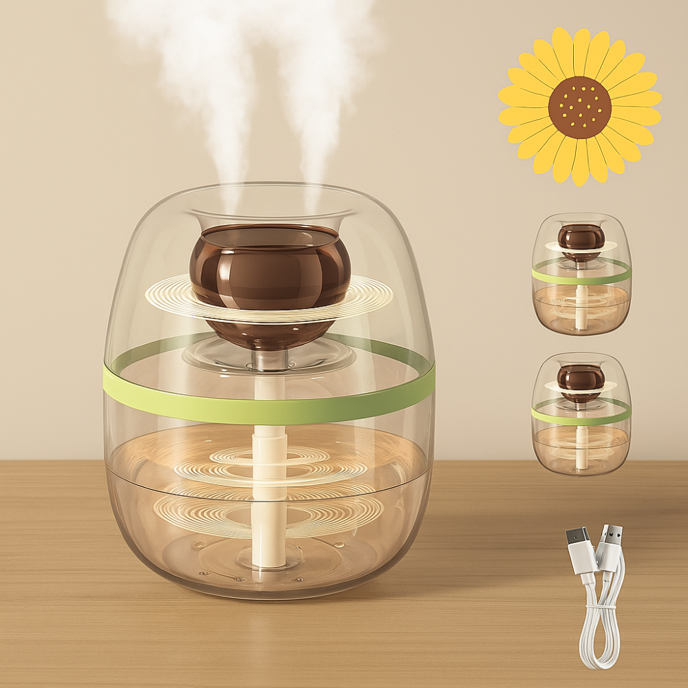 3L Humidifier Dual Nozzle USB Cool Mist Household Air Humidifier
