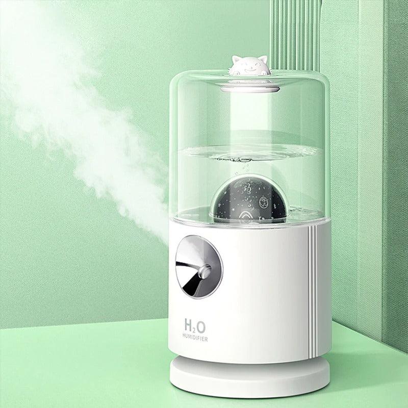 Automatic Rotary Air Humidifier With Wireless Charging Aromatherapy