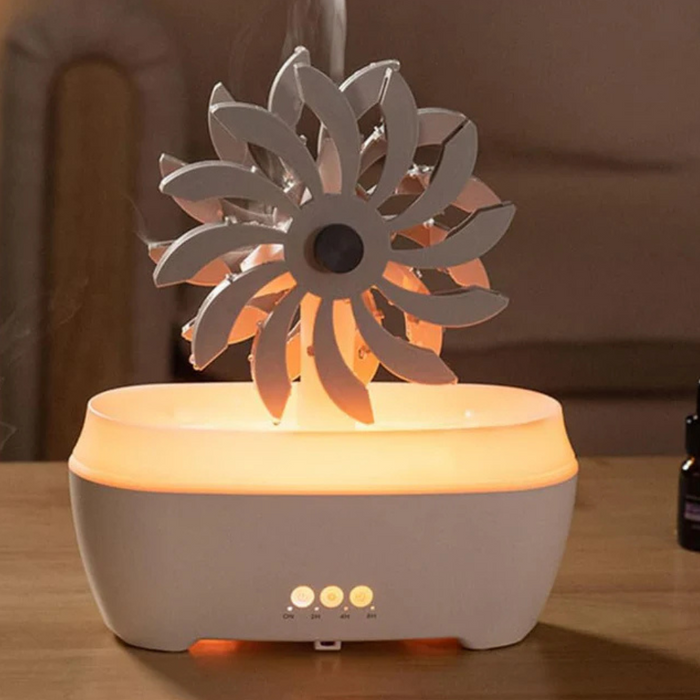 Windmill Diffuser And Humidifier With LED Atmosphere Lamp