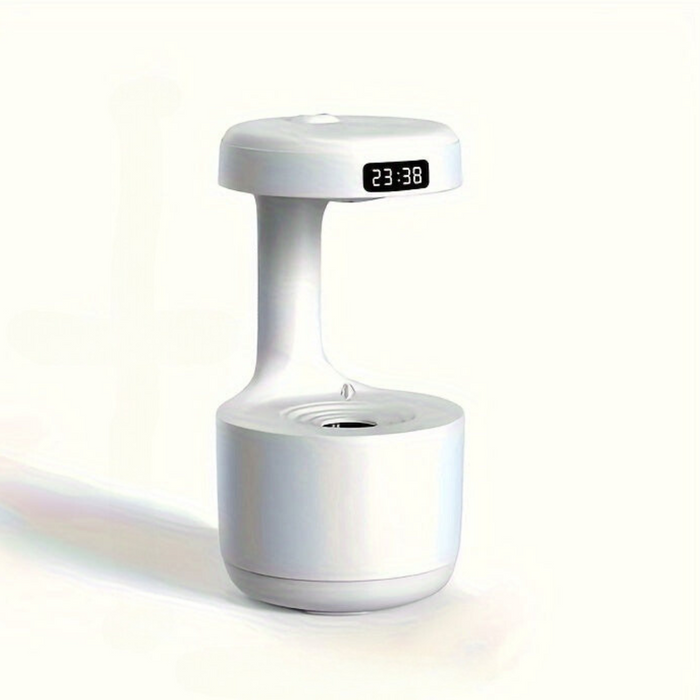 Zero Gravity Humidifier With LED Clock Display