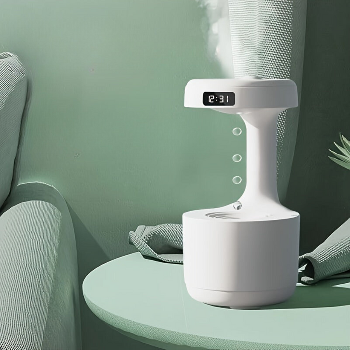 Zero Gravity Humidifier With LED Clock Display