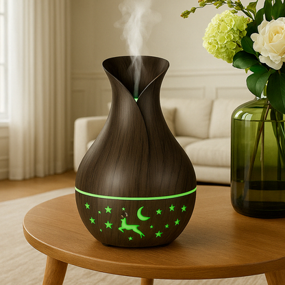 Aromatherapy Diffuser Humidifier With 200ml LED Mist Maker