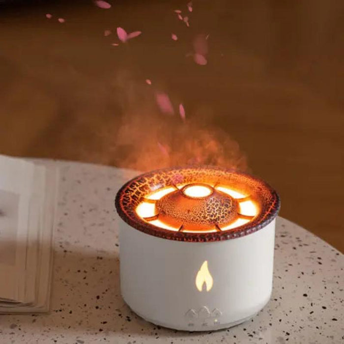 Volcano Flame Mist Humidifier With LED Lighting