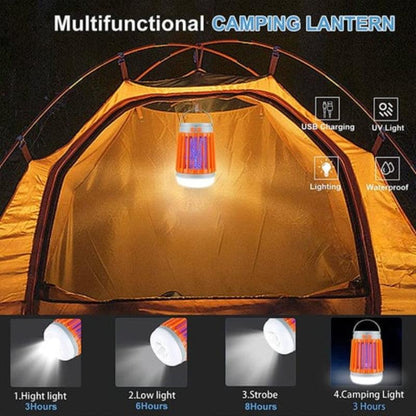 Solar Anti Mosquito Light Outdoor Zapper USB Rechargeable