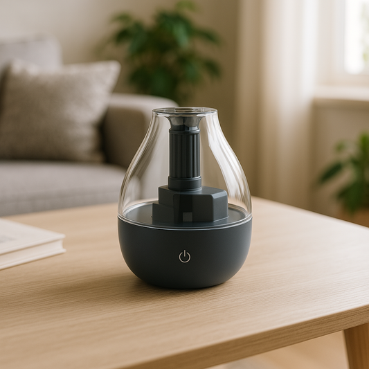 Blue Ultrasonic Cool Mist Humidifier with Essential Oil Tray