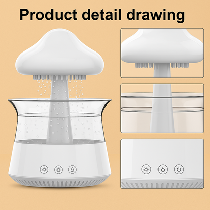 Rain Cloud Humidifier With Water Drip And Rain Sounds