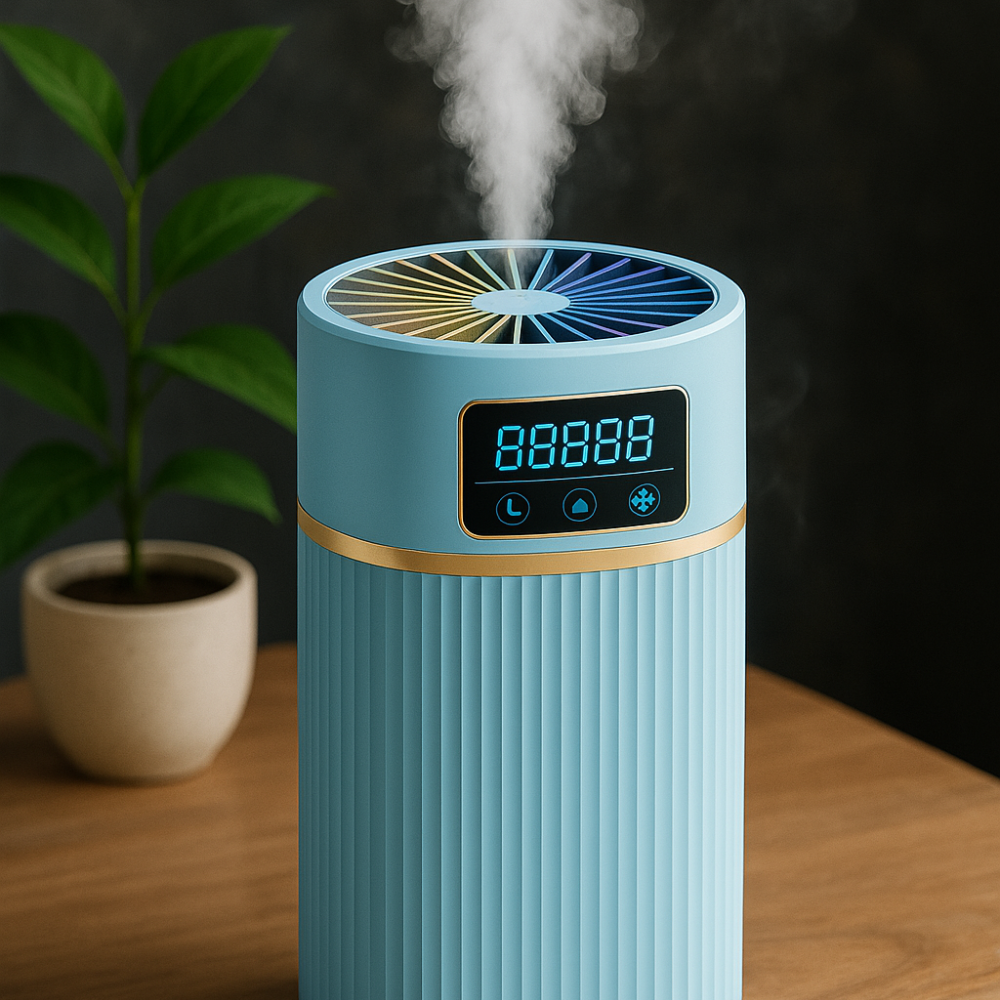 1 Point 1L Cool Mist Humidifier With Quiet Night Light Function