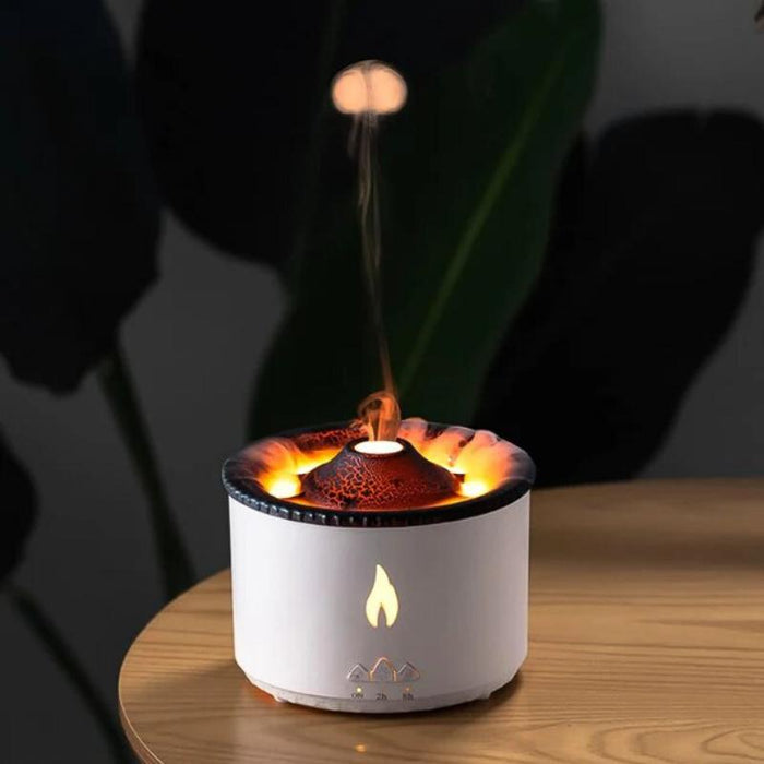 Volcano Flame Mist Humidifier With LED Lighting