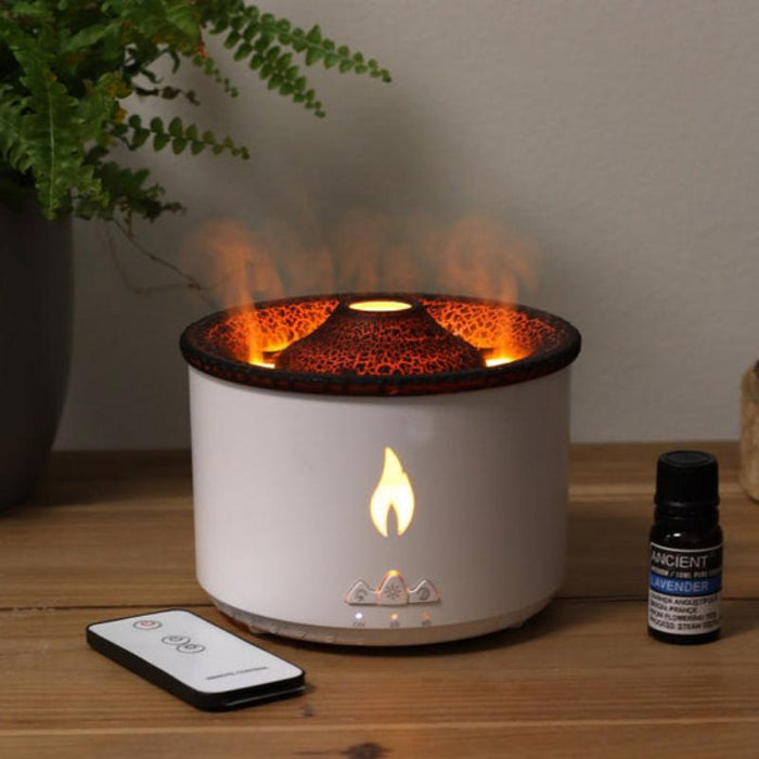 Volcano Flame Mist Humidifier With LED Lighting