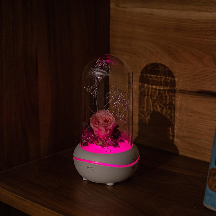 Wireless Aromatherapy Flower Diffuser with 7 Color Lights