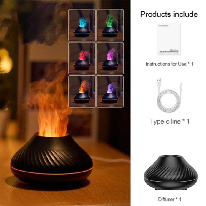 130ml Volcanic Aroma Diffuser Essential Oil Lamp