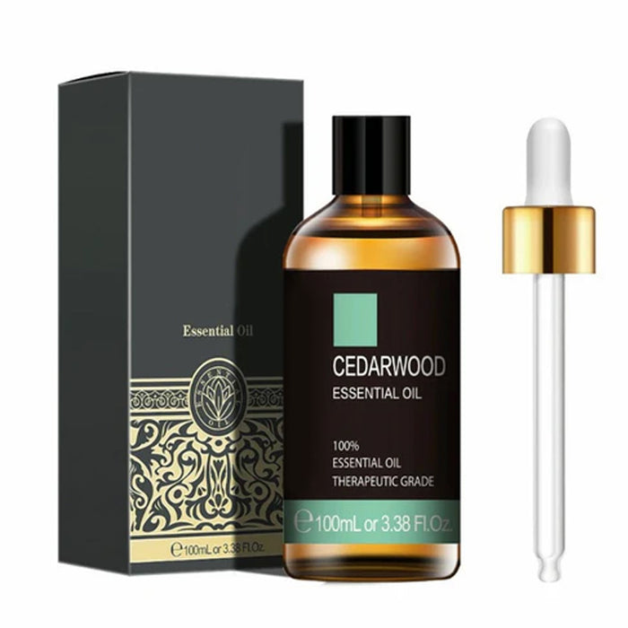 Pure Natural Cedarwood Essential Oil With Dropper