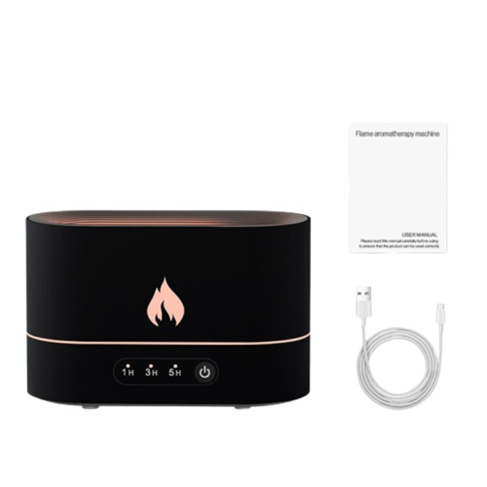 250ml Flame Humidifier With LED Electric Night Lamp