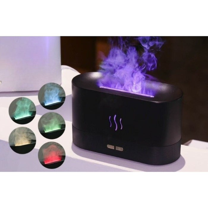 Flame Aroma Diffuser With Organic Plant Essential Oil Set