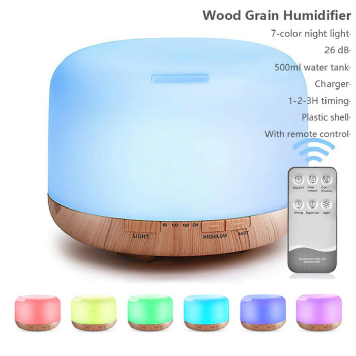Electric Humidifier with Remote +LED Lights